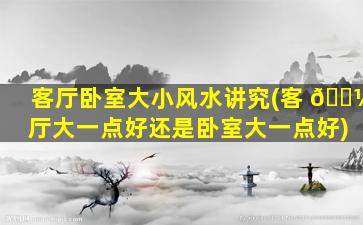 客厅卧室大小风水讲究(客 🌼 厅大一点好还是卧室大一点好)